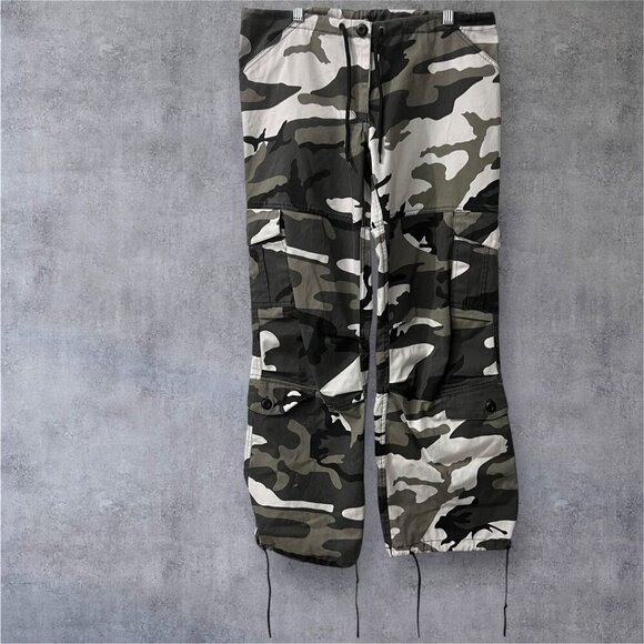 Rothco Camo Tactical Wide Leg‎ Cargo Pants With Adjustable Drawstrings XS - Picture 1 of 10